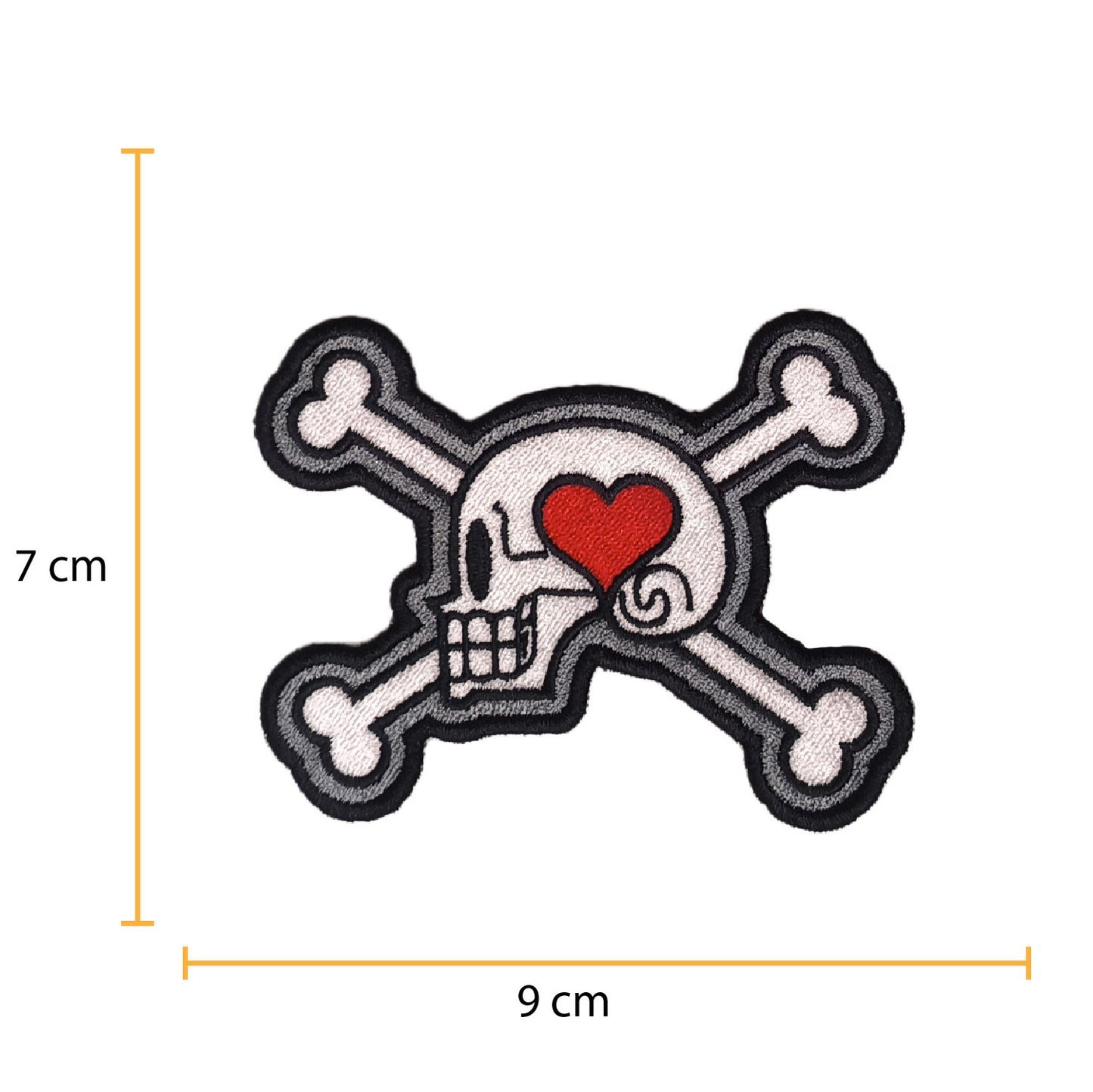 One Piece Usoop Skull Anime Embroidered Patch 8cm