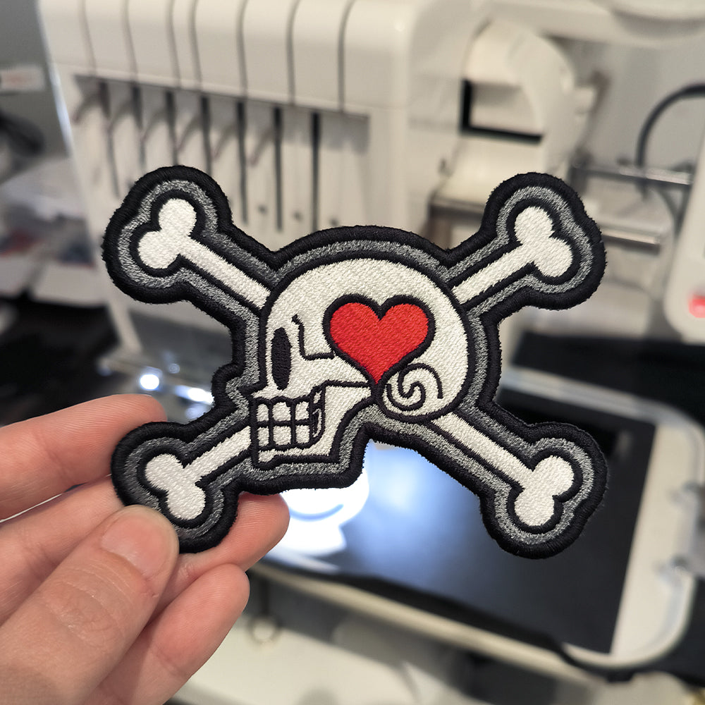 One Piece Usoop Skull Anime Embroidered Patch 8cm