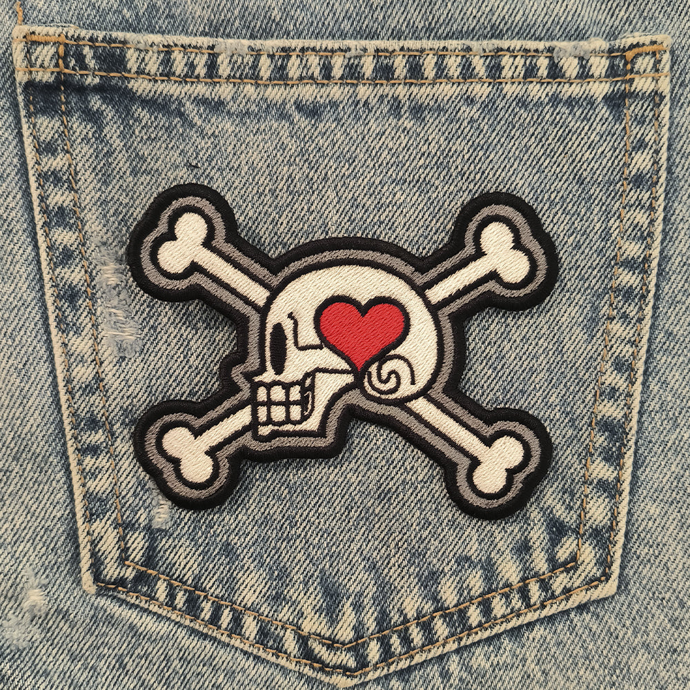 One Piece Usoop Skull Anime Embroidered Patch 8cm