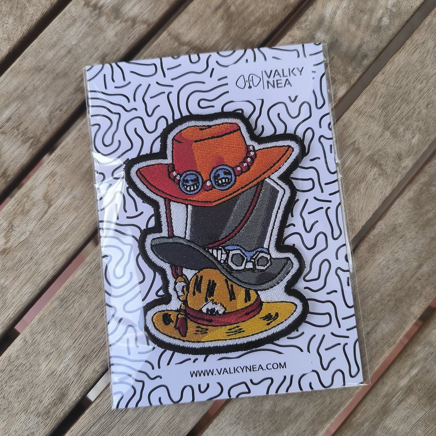 Parche Bordado Anime Sombreros One Piece - Valkynea