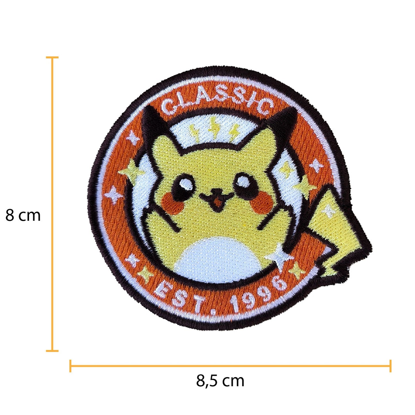Parche Bordado Anime Tazo Pikachu - Valkynea