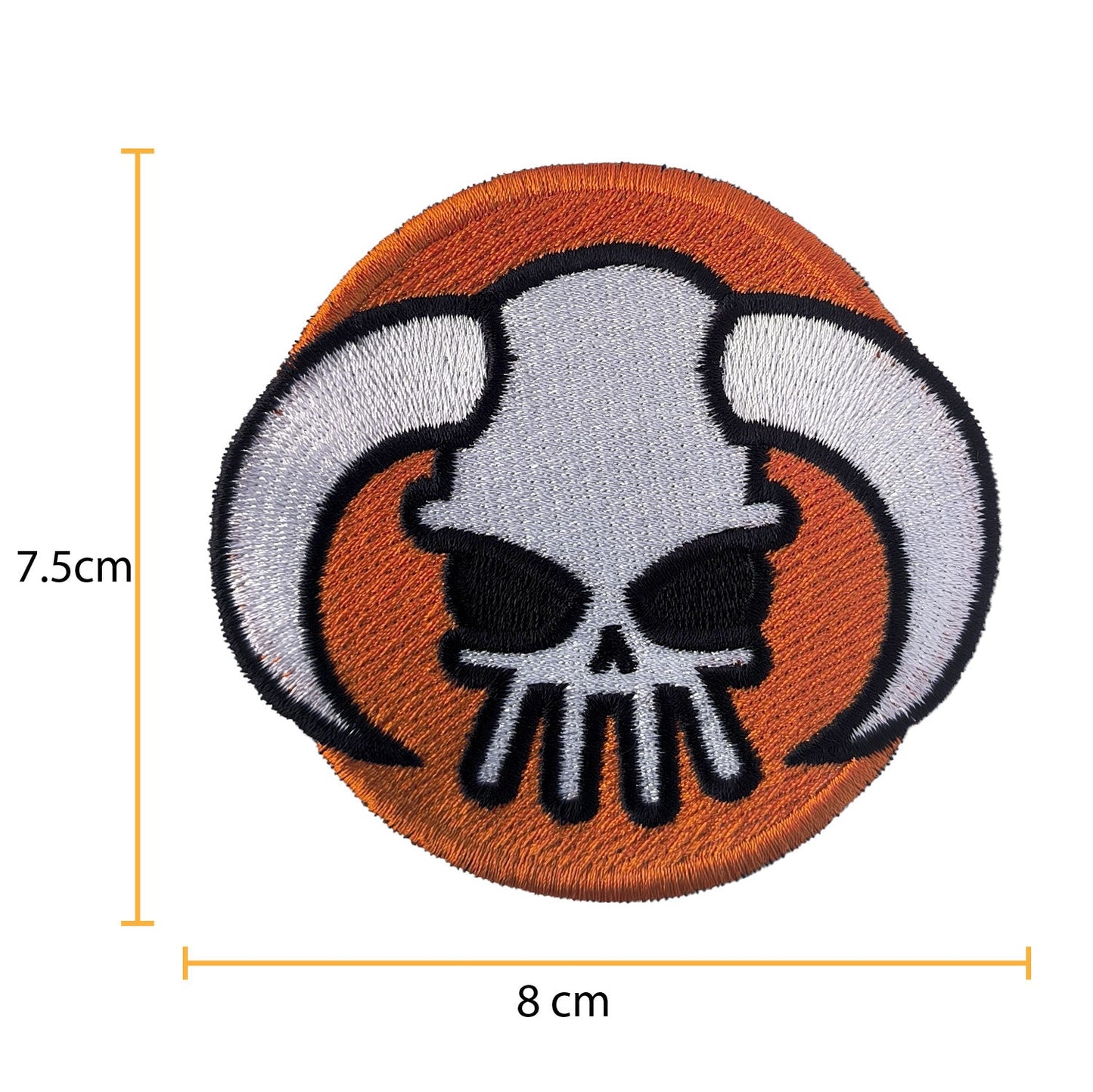 Parche Bordado Anime One Piece Calavera sombrero Ace - Valkynea