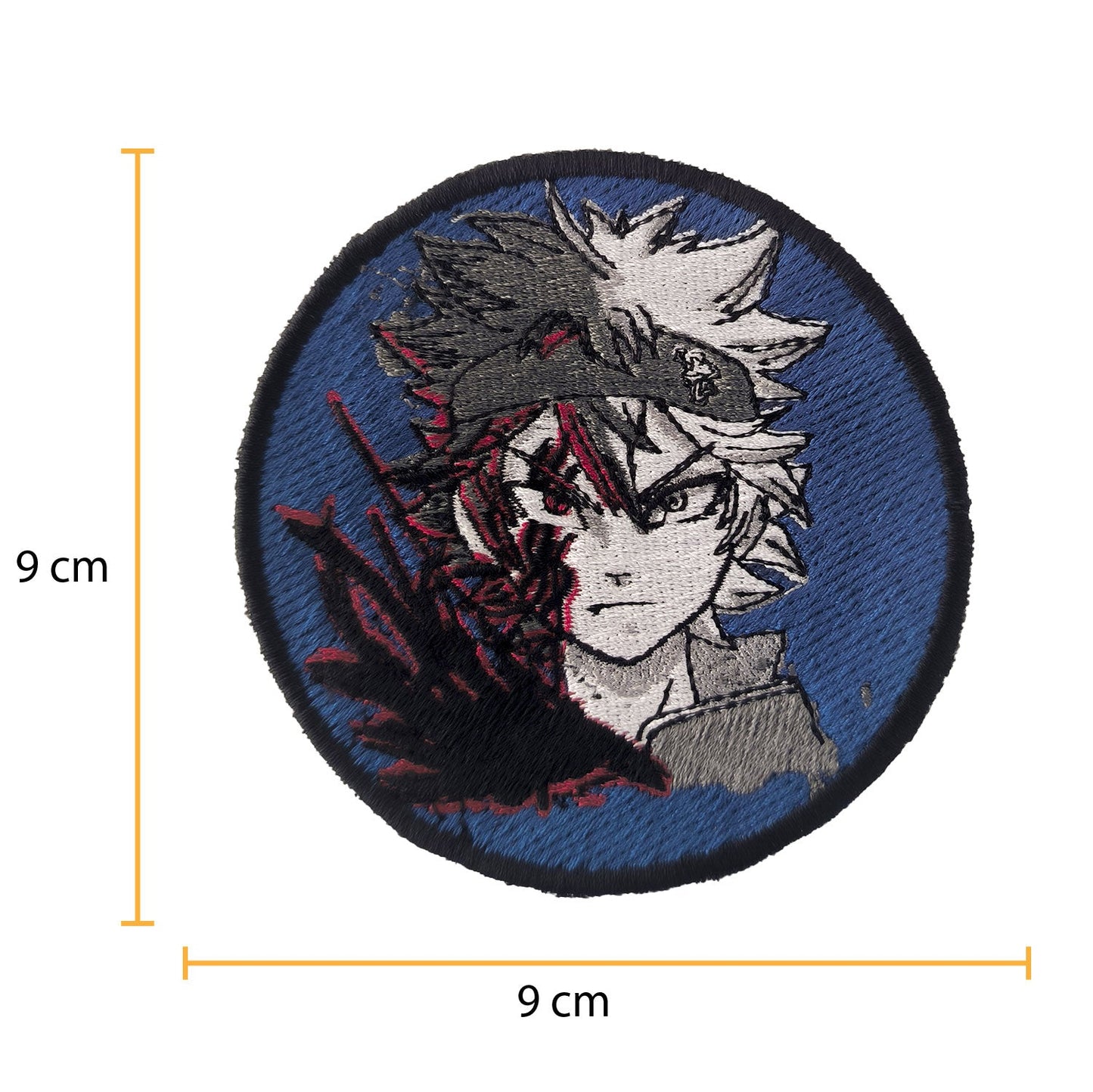 Parche Bordado Black Clover Asta Tazo - Valkynea