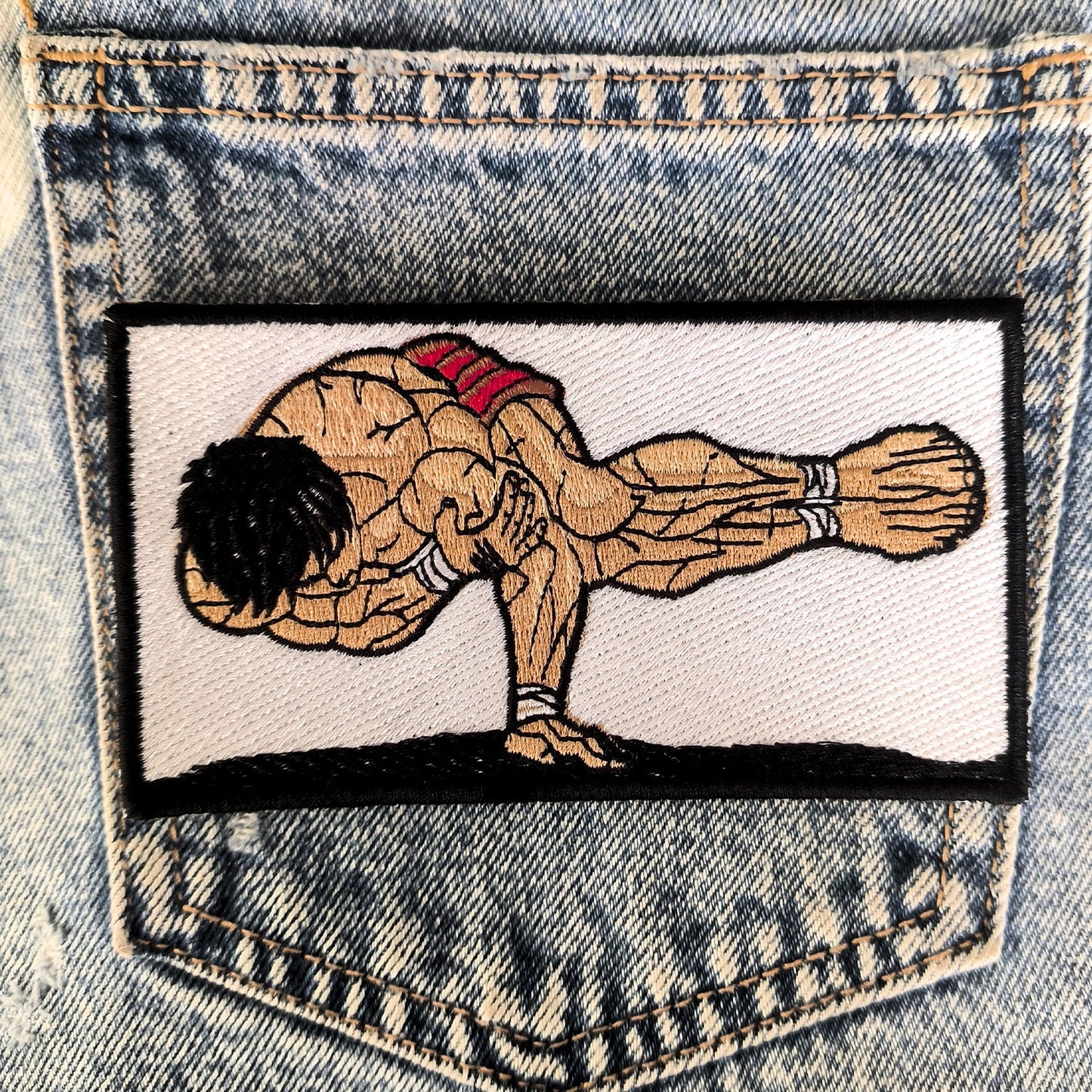 Parche Bordado Postura Baki Hanma Baki - Valkynea