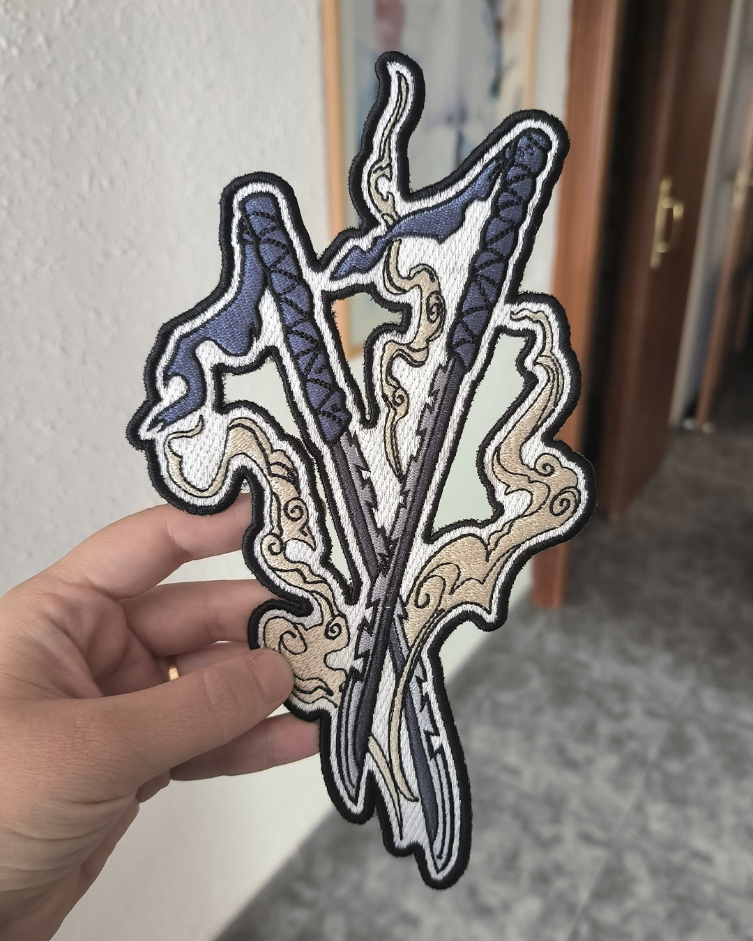 Parche Bordado Anime Demon Slayer Espadas Inosuke - Valkynea