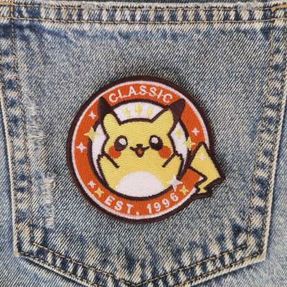 Parche Bordado Anime Tazo Pikachu - Valkynea
