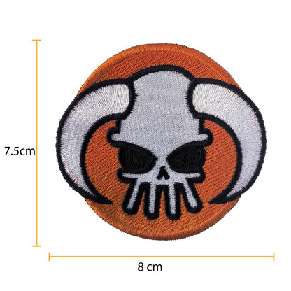 Parche Bordado Anime One Piece Calavera sombrero Ace - Valkynea