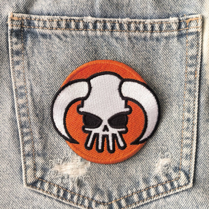 Parche Bordado Anime One Piece Calavera sombrero Ace - Valkynea