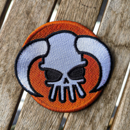 Parche Bordado Anime One Piece Calavera sombrero Ace - Valkynea