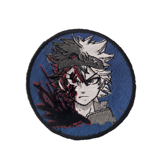 Parche Bordado Black Clover Asta Tazo - Valkynea