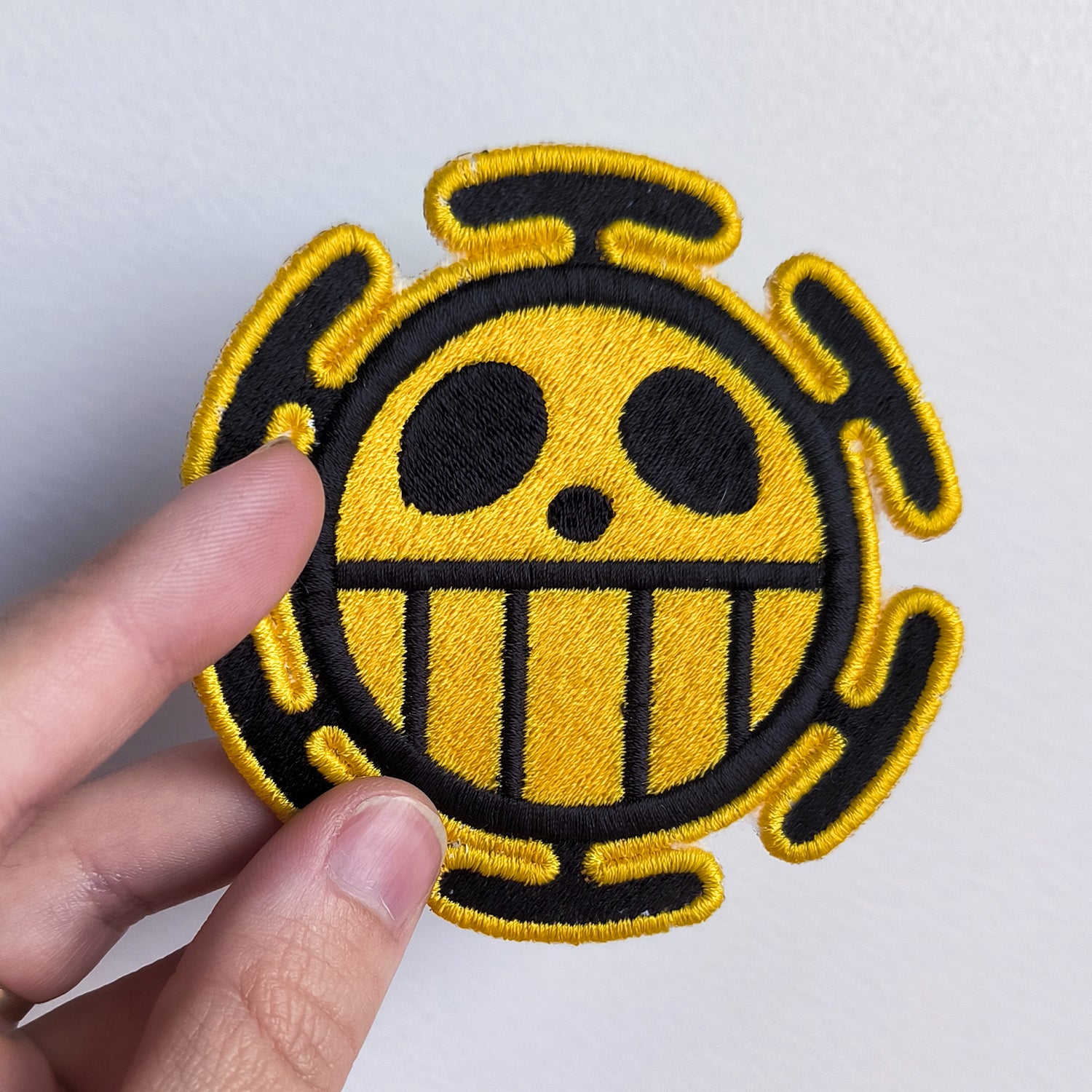 One Piece Jolly Roger Skull Anime Embroidered Patch 8cm