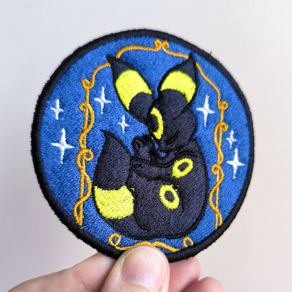 Parche Bordado Anime Umbreon Arco 8cm