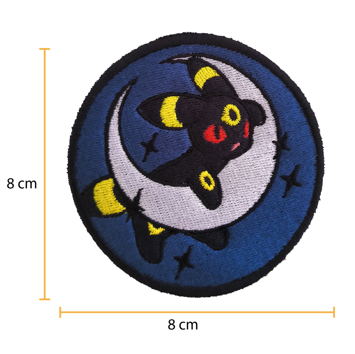 Parche Bordado Anime Umbreon 8cm