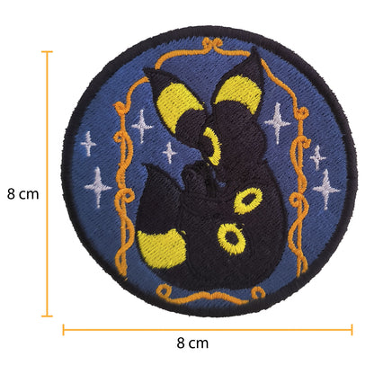 Parche Bordado Anime Umbreon Arco 8cm