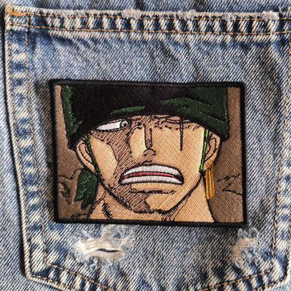 Patch Brodé One Piece Zoro Gaze 10cm