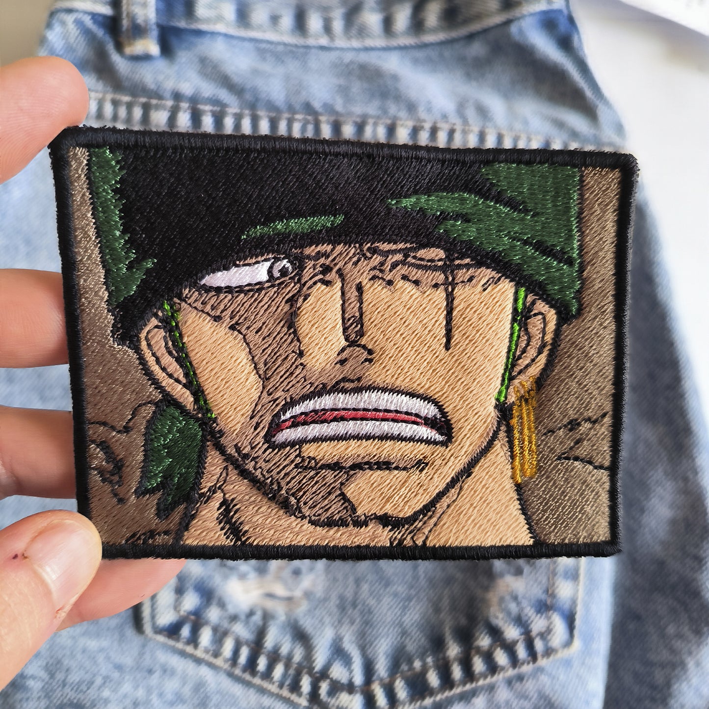 Patch Brodé One Piece Zoro Gaze 10cm