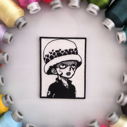 Patch Brodé One Piece Ace Crâne 8cm