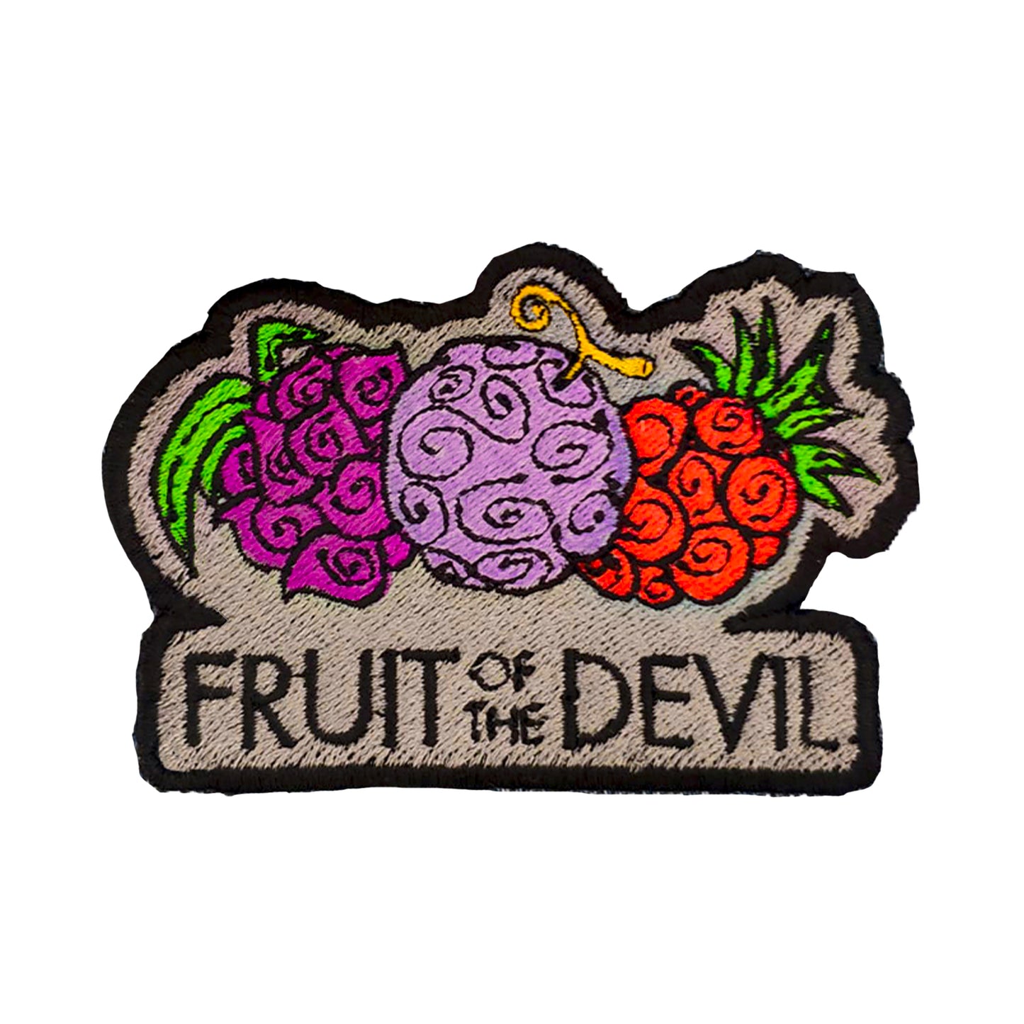 Parche Bordado Anime One Piece Fruit of the Devil 8cm