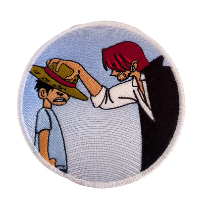 Patch Brodé Crâne Luffy XL 15 Cm