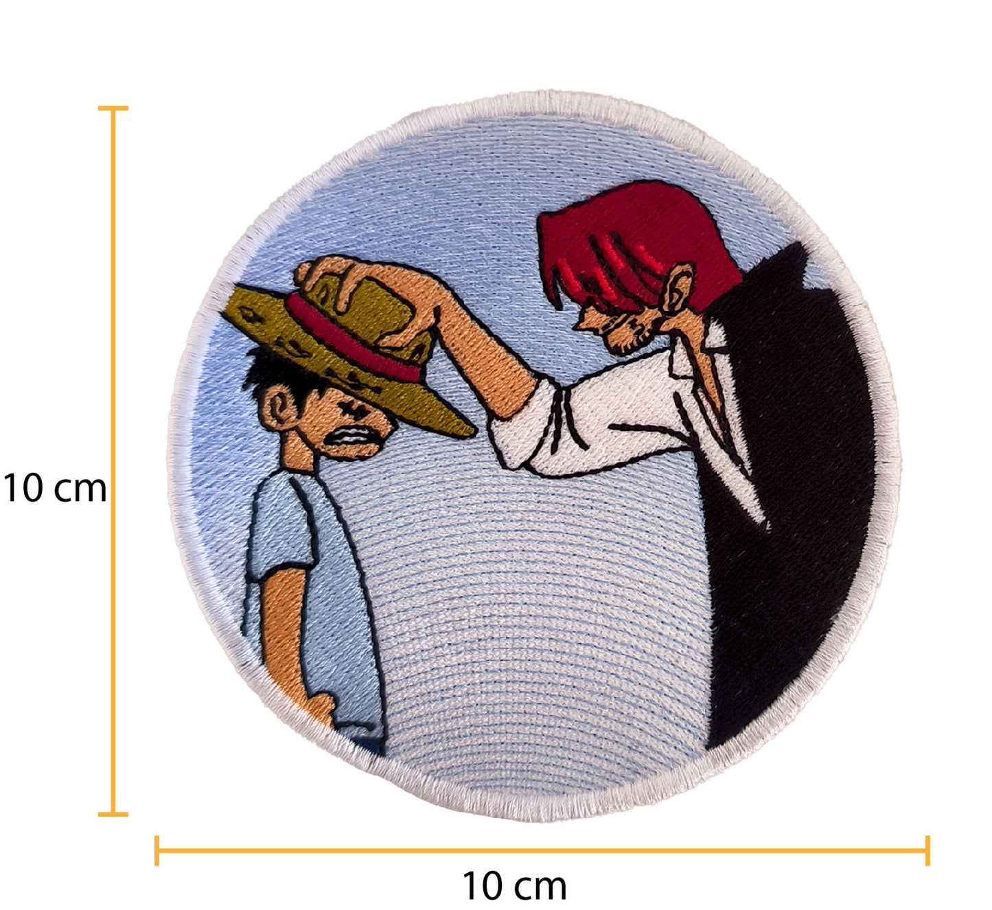 Patch Brodé Crâne Luffy XL 15 Cm