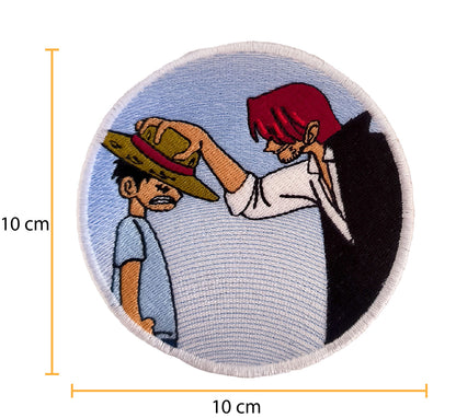 Patch Brodé Crâne Luffy XL 15 Cm