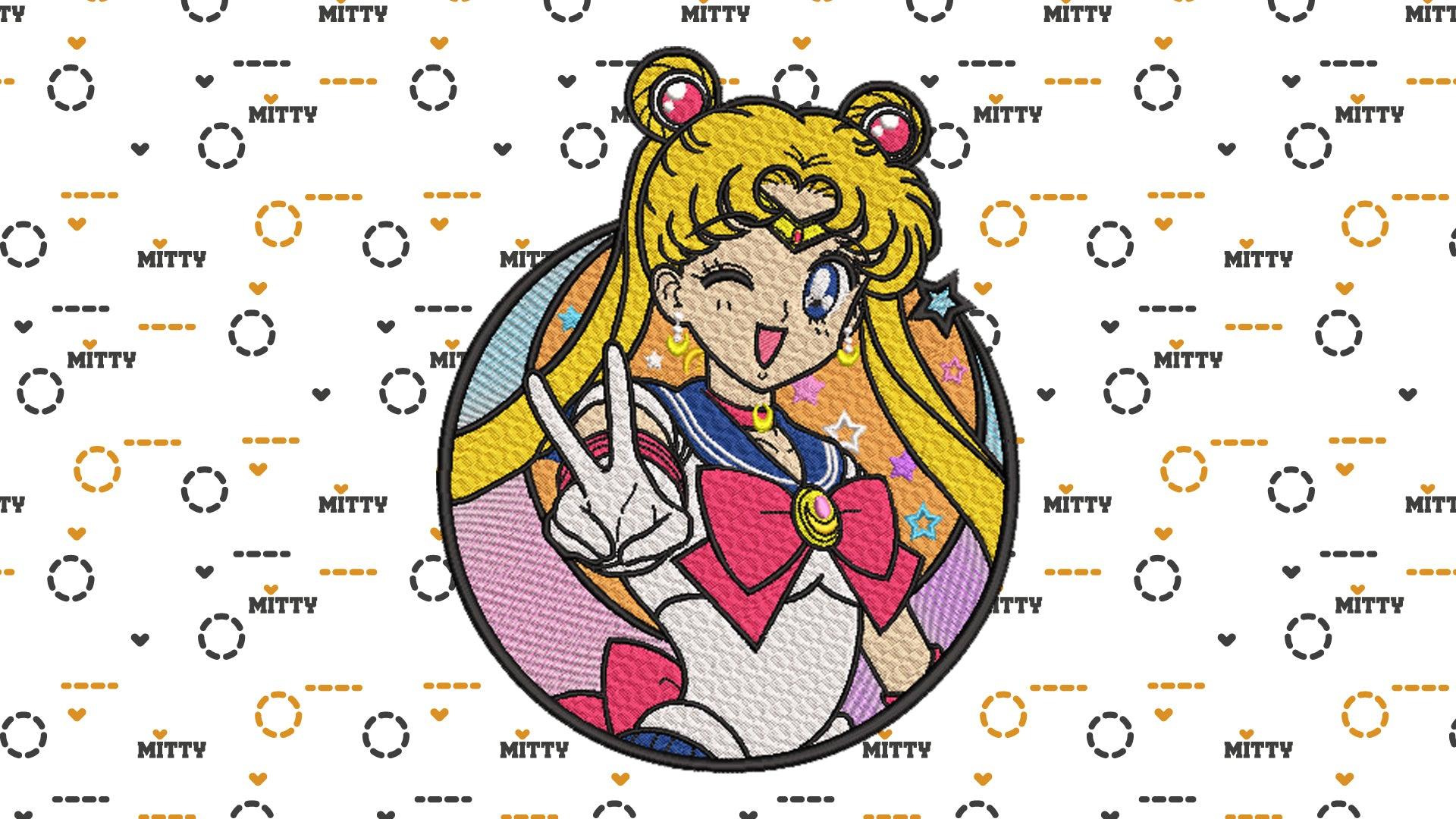 Matriz para bordado Sailor Moon XL / Patrón Bordado - Valkynea