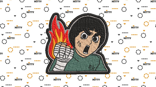 Matriz para bordado Rock Lee Naruto / Patrón Bordado - Valkynea