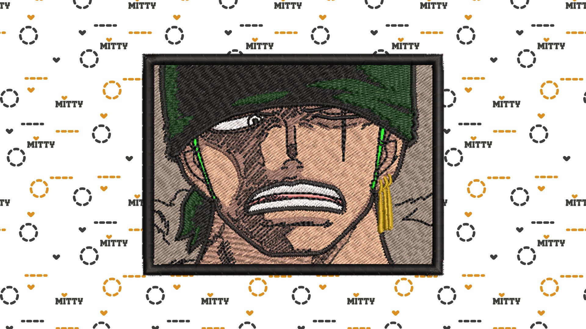 Matriz para bordado One Piece Zoro Color / Patrón Bordado (copia) - Valkynea