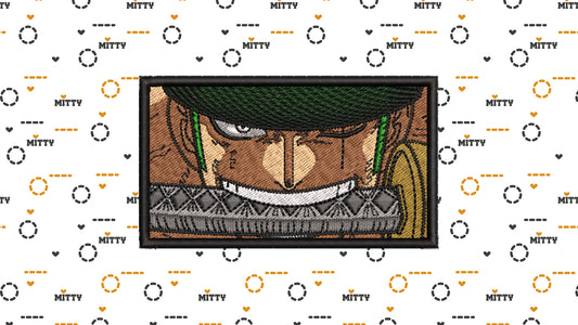 Matriz para bordado One Piece Zoro Espada / Patrón Bordado - Valkynea