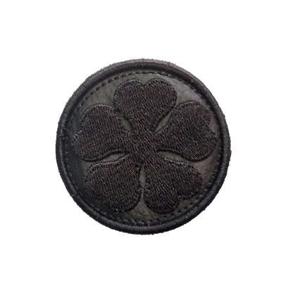 Patch Brodé Trèfle Noir Nero 8cm