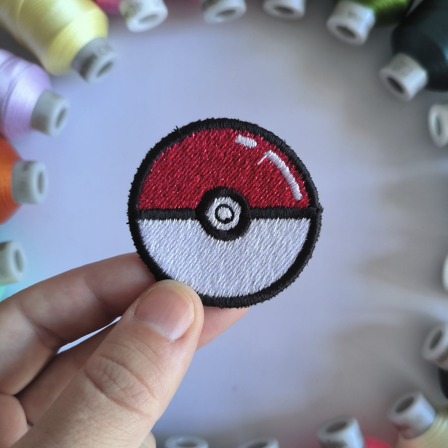 Anime Pokeball Embroidered Patch 5cm