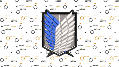 Matriz bordado Attack Of Titan / Patrón Bordado - Valkynea