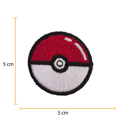 Anime Pokeball Embroidered Patch 5cm