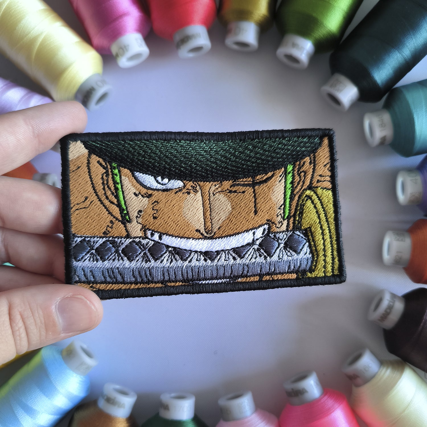 Matriz para bordado One Piece Zoro Espada / Patrón Bordado - Valkynea