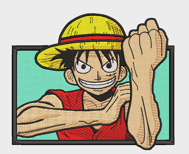 Sudadera con capucha One Piece Luffy - Rojo