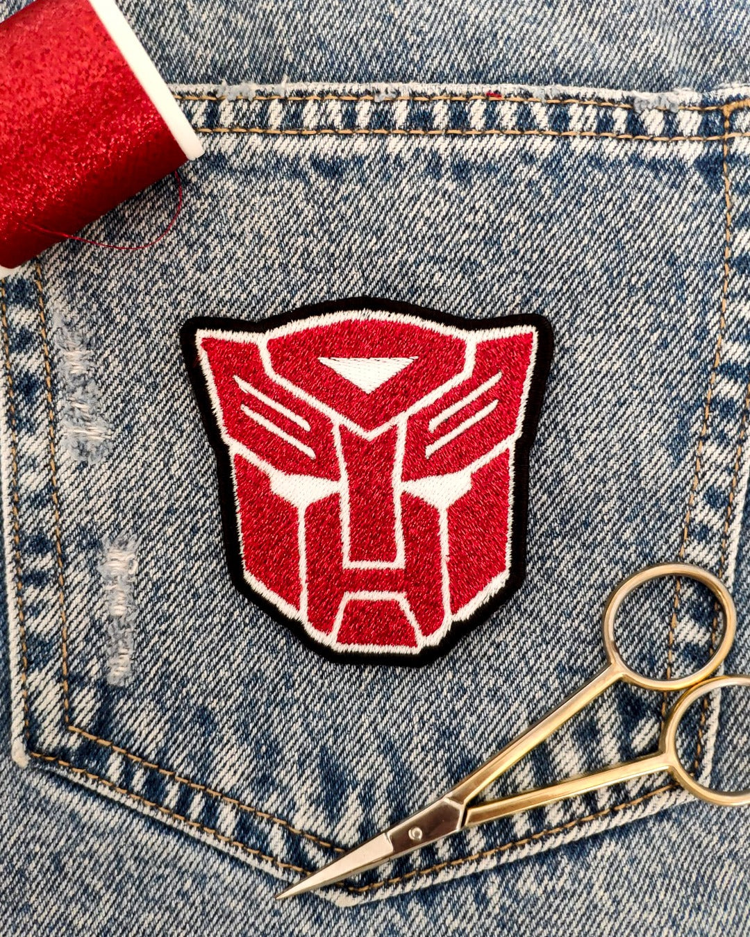 Patch Brodé Autobots Transformers 8 Cm