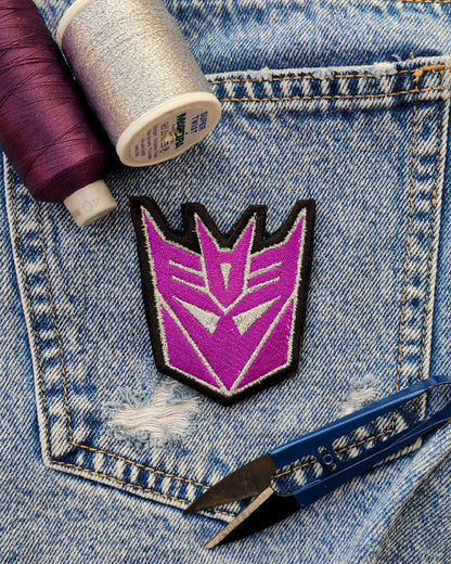 Decepticons Transformers Patch Brodé 8 Cm