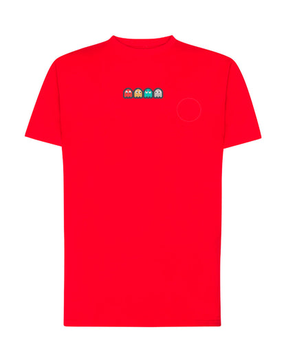 Camiseta Bordada Fantasmas Pac Man