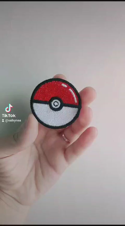 Anime Pokeball Embroidered Patch 5cm