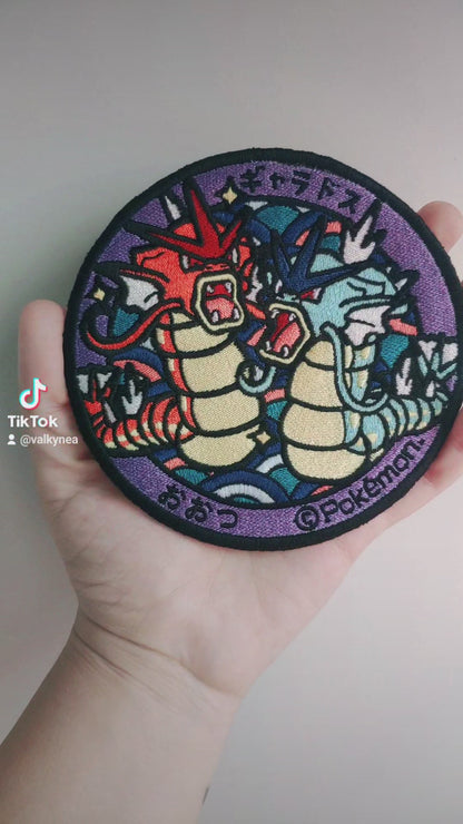 Gyarados Anime Embroidered Patch 12cm + 1 Pokeball gift